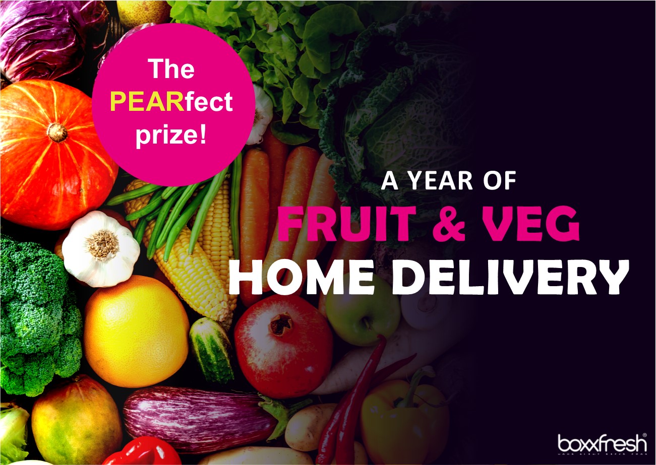 The pearfect prize - a year of fruit and veg home delivery