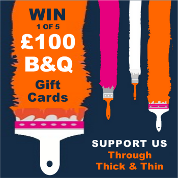 win one of five £100 B&Q gift cards