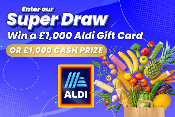 win a £1,000 aldi gift card in one lottery's january super draw